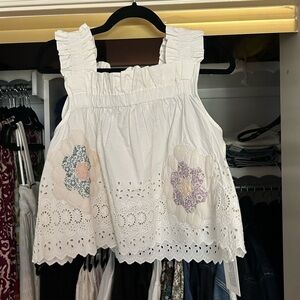 Sea NY patchwork top